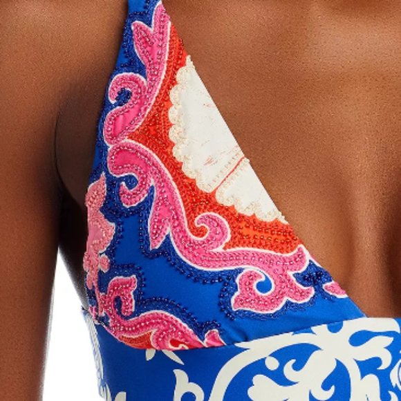 Triangle Bikini Top Embroidered S - Picture 8 of 9